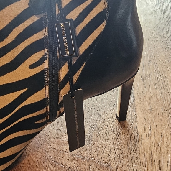 Italian Leather Booties Size 8.5 - Picture 5 of 7